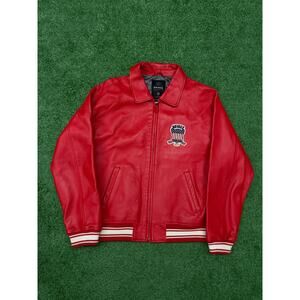 Avirex Icon Military Jacket Red Size XL